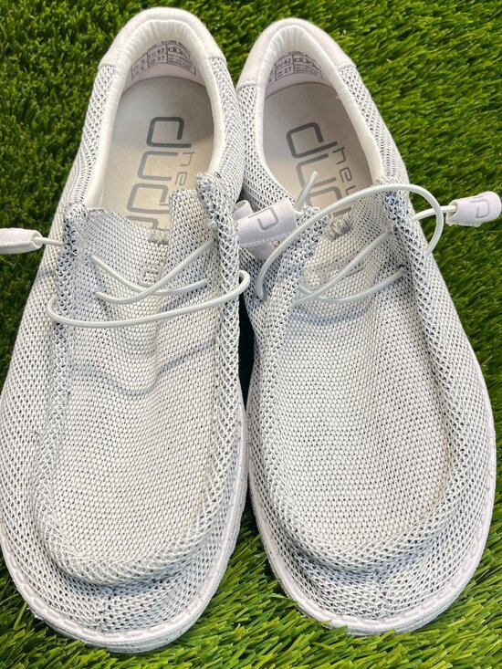 Hey Dude Wally Sox Mens Size 9 Stone White Athletic Casual Walking Slip On Shoes main image 6